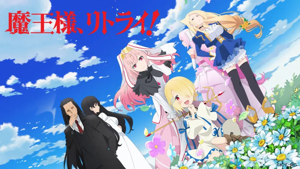 Para karakter yang unik dan menarik Karakter-karakter utama dalam anime Maou Sama Retry