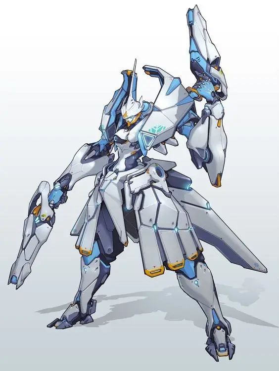 Desain Robot Mecha yang Keren di Masou Gakuen HxH Gambar desain robot mecha dalam anime