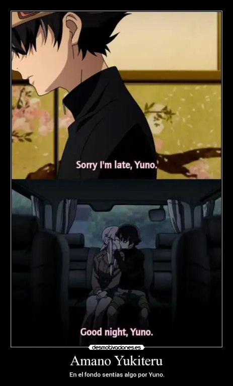 Potret Yukiteru Amano, protagonis Mirai Nikki Karakter utama Yukiteru Amano dari anime Mirai Nikki