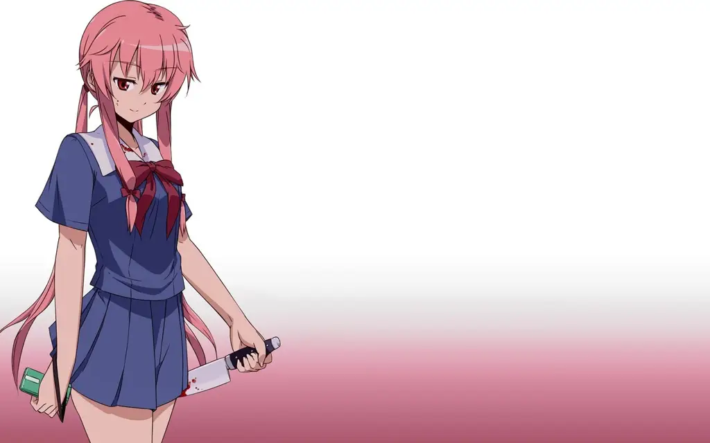 Hubungan rumit Yukiteru dan Yuno Gambar Yukiteru dan Yuno bersama