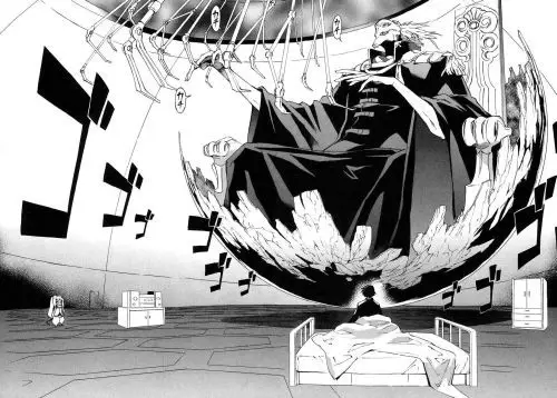 Deus Ex Machina, dewa waktu dan ruang dalam Mirai Nikki Gambar Deus Ex Machina dari anime Mirai Nikki