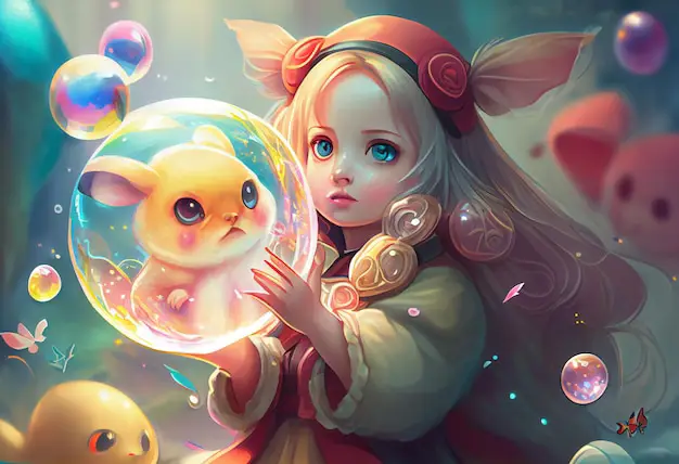 Seni fantasi yang indah Ilustrasi seni fantasi Tiongkok bergaya anime