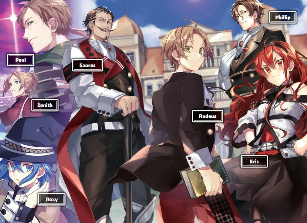 Karakter Utama Mushoku Tensei Gambar karakter-karakter utama Mushoku Tensei