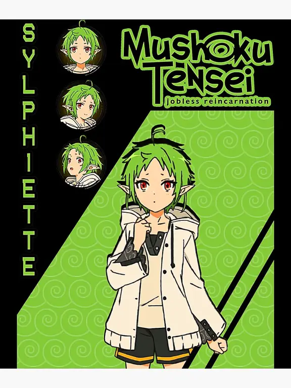 Poster Mushoku Tensei Poster resmi anime Mushoku Tensei