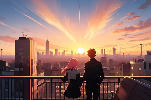 Adegan Lucu dalam Anime Romantis Suasana komedi romantis dalam anime