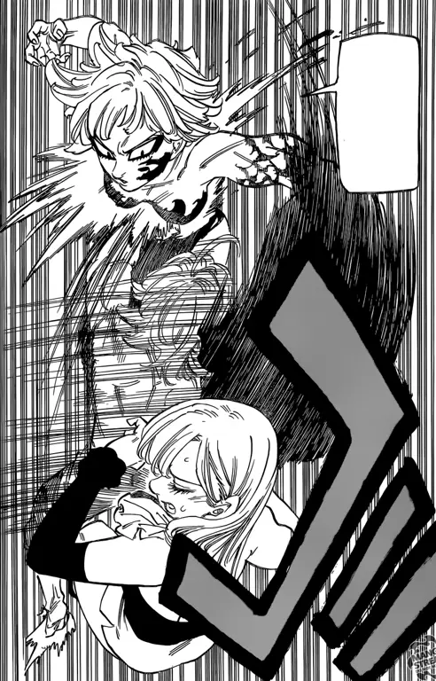 Momen romantis Meliodas dan Elizabeth Gambar Meliodas dan Elizabeth dari anime Nanatsu no Taizai