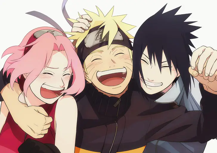 Pertemuan Pertama Tim 7 Naruto, Sakura, dan Sasuke dalam episode pertama Naruto