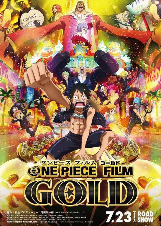 Salah satu adegan menegangkan dari film One Piece Film: Gold Suasana menegangkan di Film One Piece Film: Gold