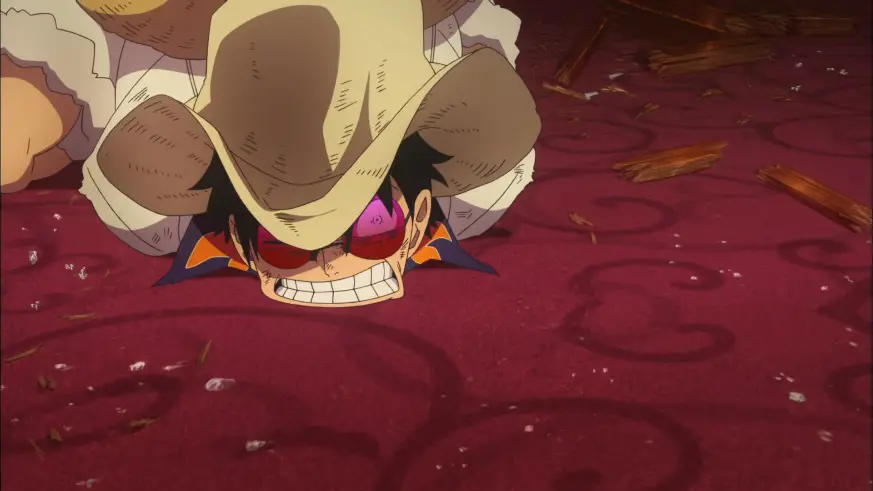 Adegan Luffy dan Kru dalam One Piece Gold Luffy dan kru Topi Jerami dalam Film One Piece Gold
