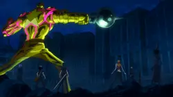 Pertempuran antara Luffy dan Gild Tesoro Luffy dan Gild Tesoro berhadapan