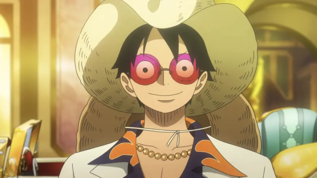 Luffy beraksi dalam Film One Piece: Gold Luffy dalam One Piece Film: Gold