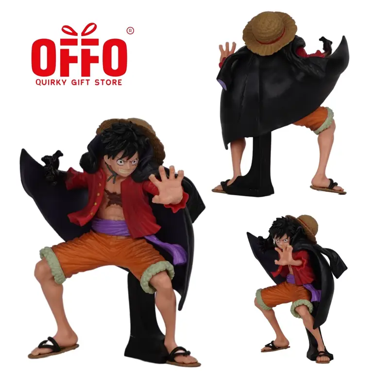 Luffy siap bertempur Luffy dalam pose bertarung