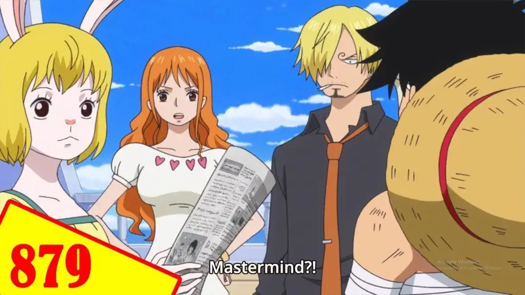 Momen menegangkan di One Piece episode 879 Screenshot adegan menarik dari One Piece episode 879