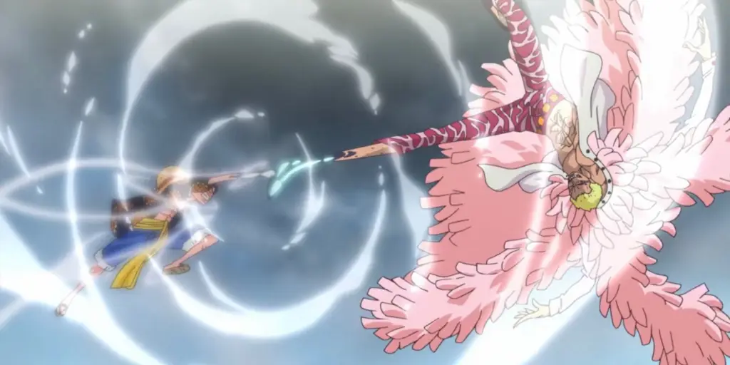 Merayakan Kemenangan Kru Topi Jerami Gambar Luffy dan kru Topi Jerami merayakan kemenangan