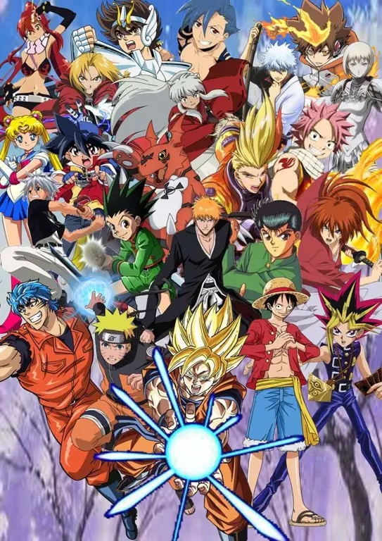 Genre Anime Favoritmu Berbagai macam genre anime ditampilkan