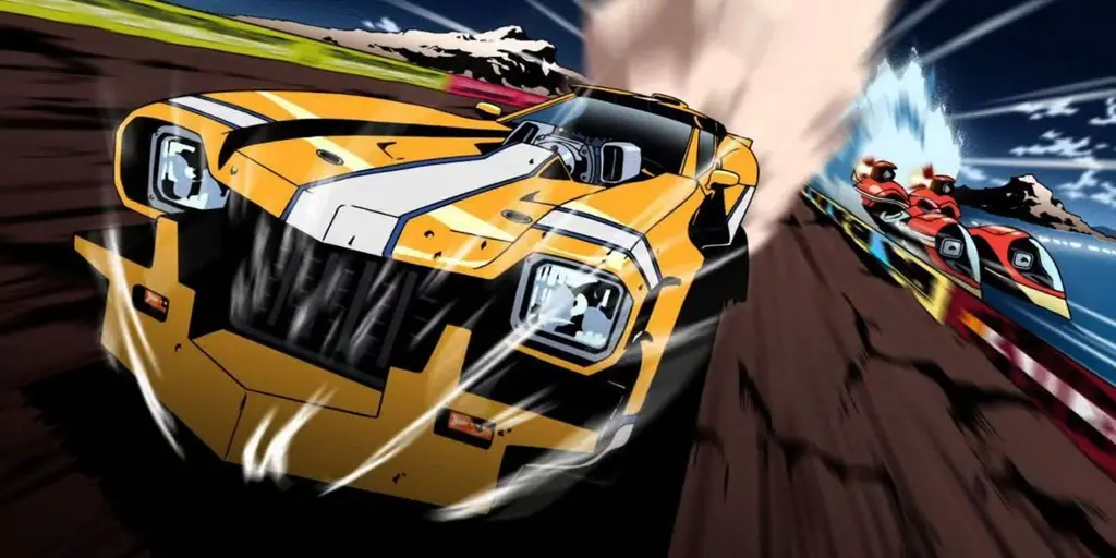 Mobil-Mobil Balap Super Cepat Mobil balap bergaya anime dalam anime Over Drive