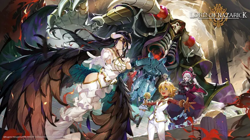 Karakter-karakter pendukung dalam dunia Overlord Gambar berbagai karakter dari anime Overlord