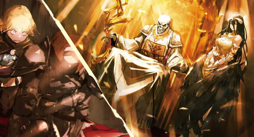 Pemandangan indah dan menakutkan di dunia Overlord Gambar pemandangan dari dunia anime Overlord
