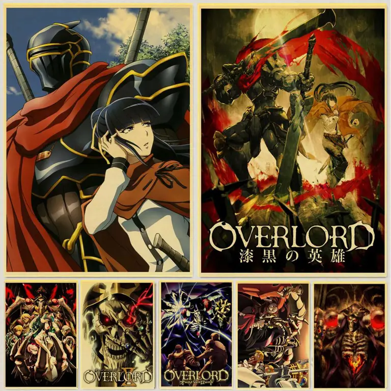 Poster promosi Anime Overlord Poster resmi Anime Overlord