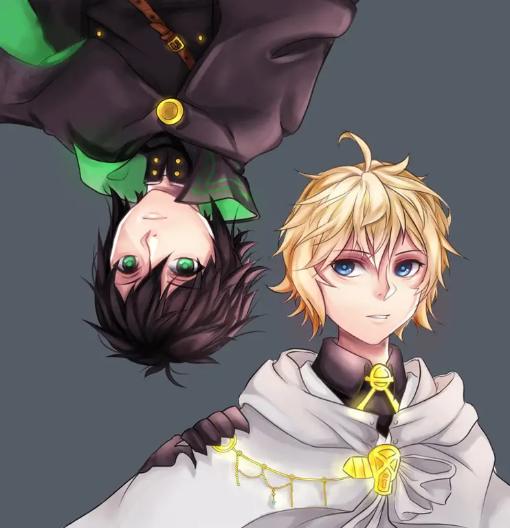 Para tokoh utama dalam pertarungan melawan vampir Karakter-karakter utama dalam Owari no Seraph