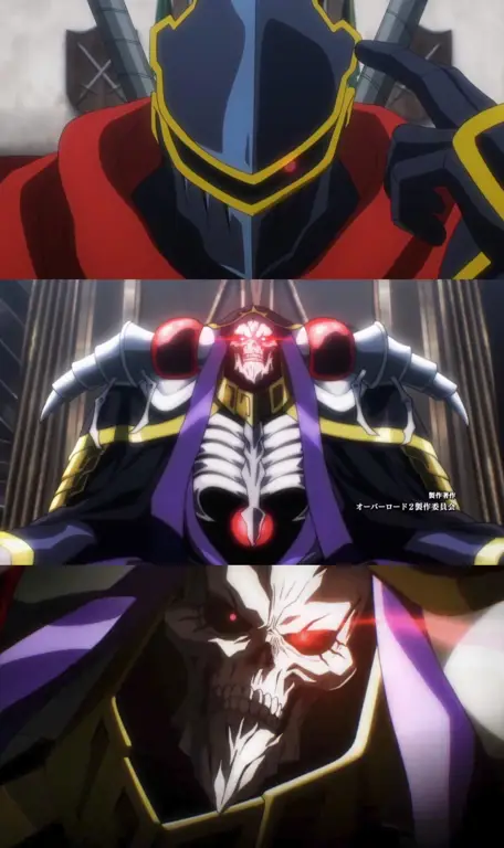 Karakter-karakter penting dalam anime Overlord Gambar kelompok karakter Overlord