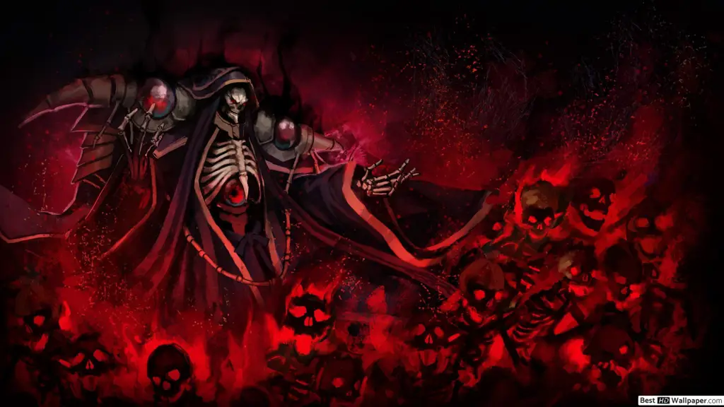 Ainz Ooal Gown, karakter utama Overlord Gambar Ainz Ooal Gown dari Overlord