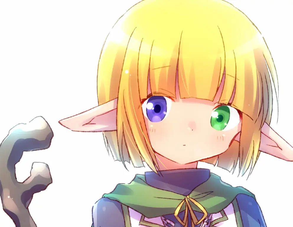 Visual kunci dari anime Overlord Visual utama anime Overlord