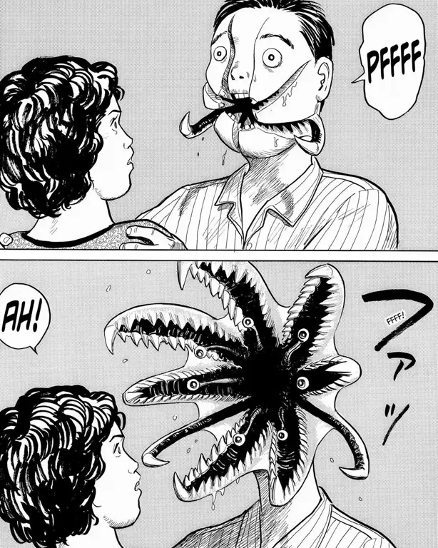 Manga Parasyte: Sumber cerita utama Sampul manga Parasyte