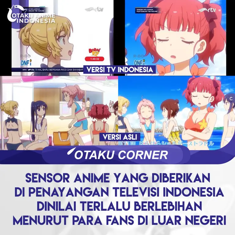 Sensor dalam Anime Gambar yang menggambarkan sensor dalam anime