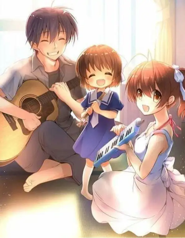 Pasangan Tomoya dan Nagisa di Anime Clannad.
