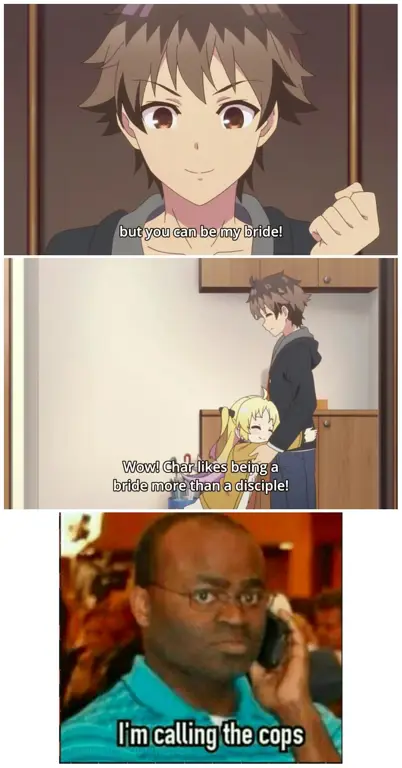 Yaichi dan Ai dalam keseharian mereka Adegan anime Ryuou no Oshigoto yang menampilkan Yaichi dan Ai