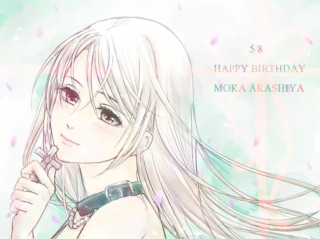 Tsukune dan Moka, pasangan utama dalam Rosario + Vampire Gambar Tsukune dan Moka bersama