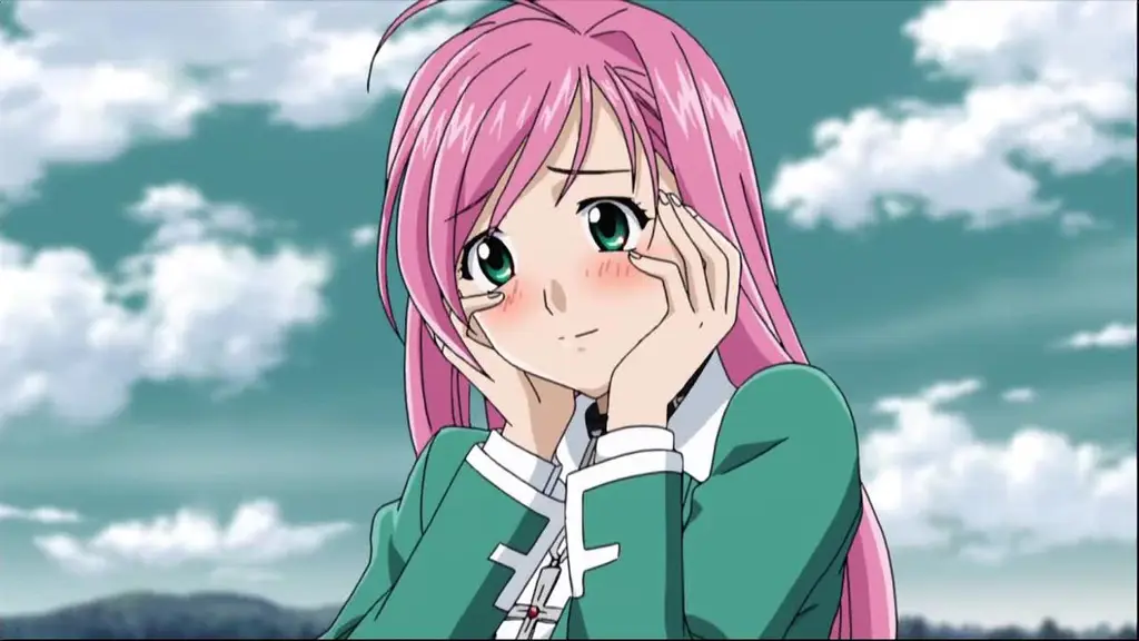 Karakter utama Rosario + Vampire, Moka Akashiya Gambar Moka Akashiya dari Rosario + Vampire