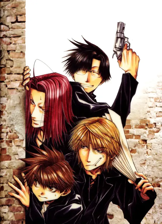 Fanart karakter Saiyuki yang menarik Gambar fanart karakter Saiyuki yang keren