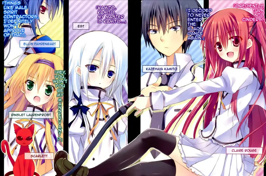 Para Karakter Utama dalam Seirei Tsukai no Blade Dance Karakter-karakter dalam anime Seirei Tsukai no Blade Dance