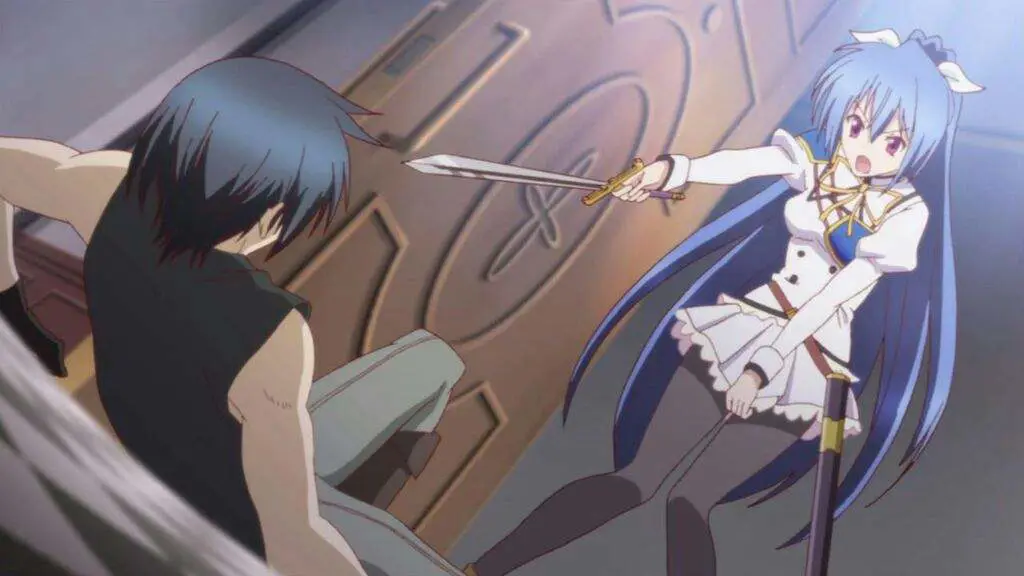 Adegan Aksi Seirei Tsukai no Blade Dance Adegan anime Seirei Tsukai no Blade Dance yang menegangkan