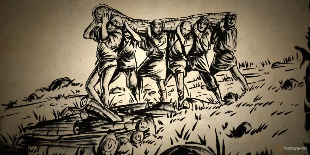 Pemandangan Periode Sengoku Ilustrasi pemandangan periode Sengoku di Jepang