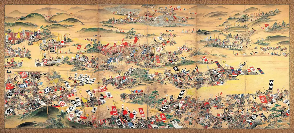 Pertempuran Sengit di Era Sengoku Adegan pertempuran pada masa Sengoku di Jepang