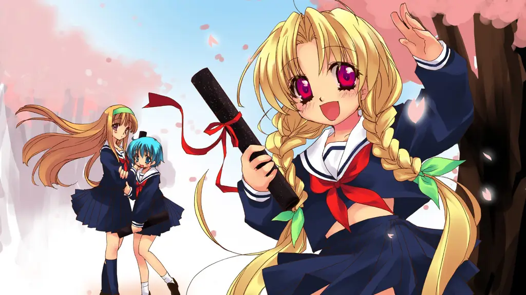 Kenikmatan menonton anime Seorang penggemar anime yang bahagia sedang menonton anime kesukaannya.