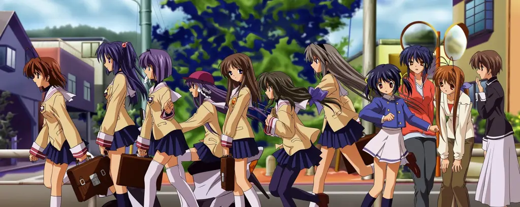 Menonton anime bersama teman Gambar sekelompok teman sedang menonton anime bersama