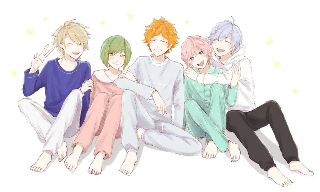 Menonton Anime Bersama Teman Gambar sekelompok teman yang sedang menonton anime bersama