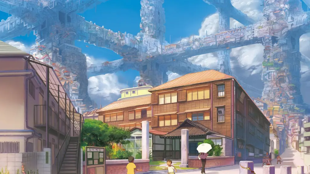 Pemandangan Anime yang Menawan Gambar pemandangan anime yang indah