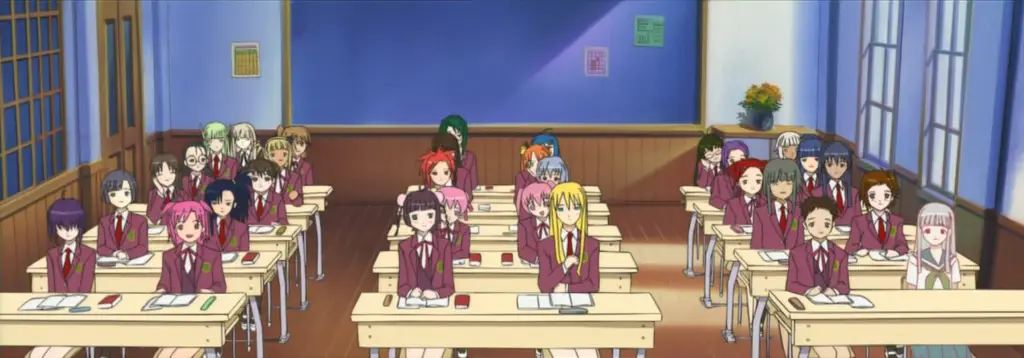 Suasana Sekolah dalam Anime Gambar kelas sekolah Jepang