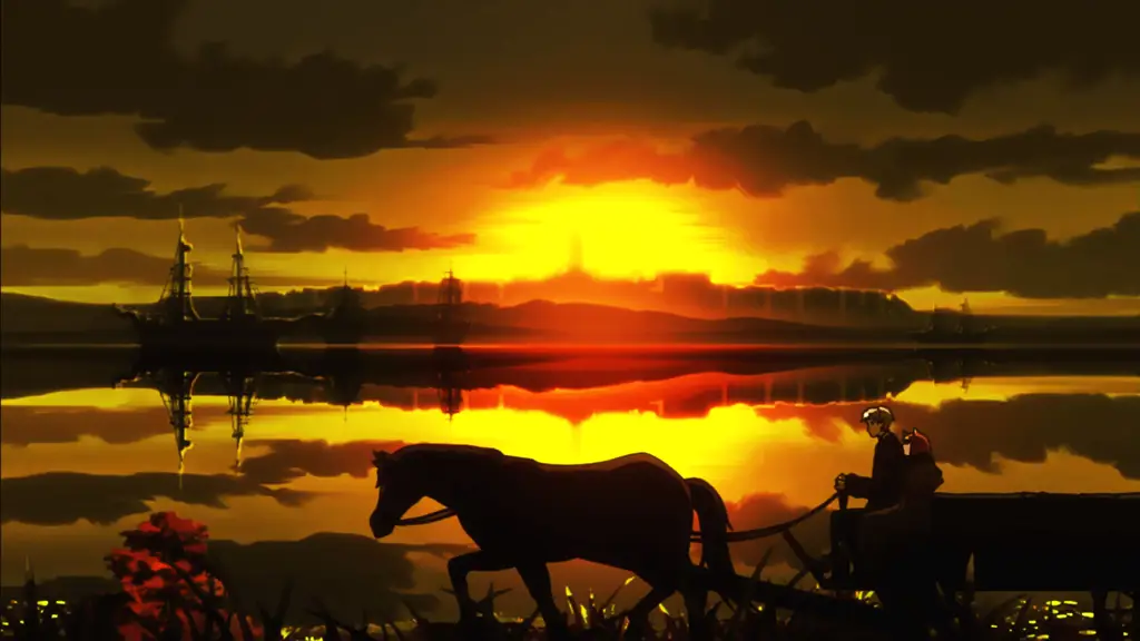 Pemandangan Indah dalam Spice and Wolf Pemandangan dalam anime Spice and Wolf
