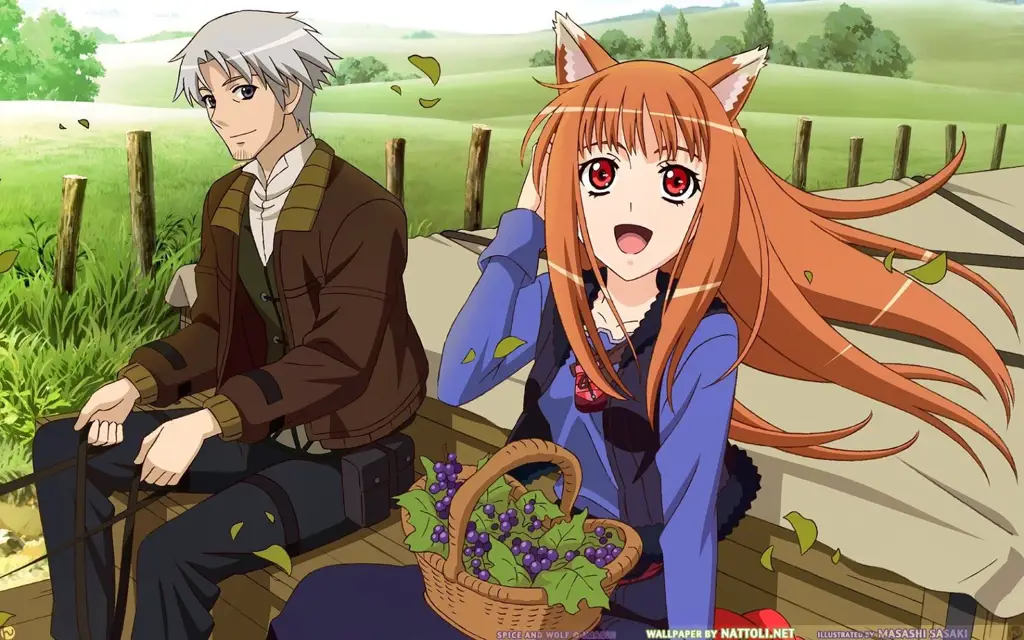 Persahabatan Holo dan Lawrence Holo dan Lawrence, karakter utama Spice and Wolf
