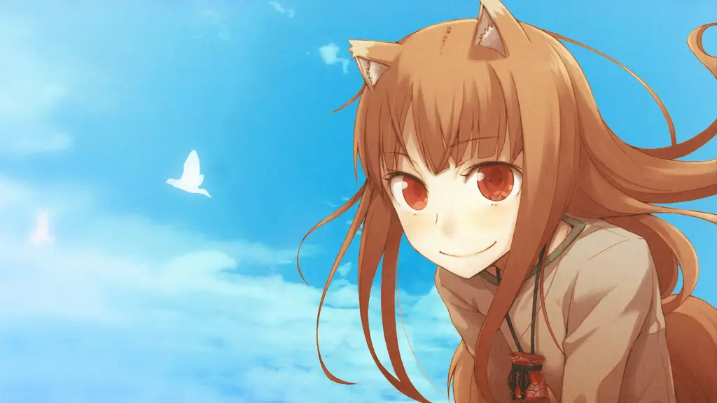 Pemandangan yang Menakjubkan Gambar pemandangan alam dari anime Spice and Wolf