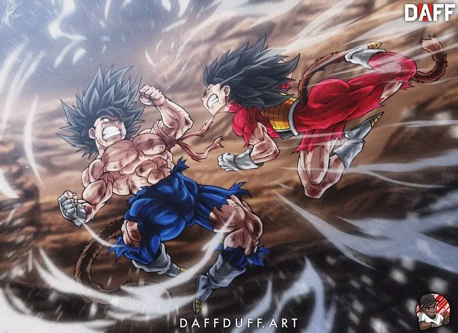 Adegan Pertarungan Epik di Super Dragon Ball Heroes Gambar adegan pertarungan epik dalam Super Dragon Ball Heroes