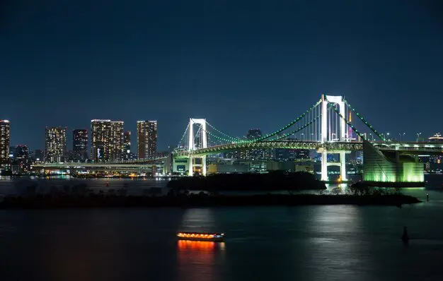 Latas Belakang Kota Tokyo yang Menawan Pemandangan kota Tokyo yang indah dalam film Tenki no Ko