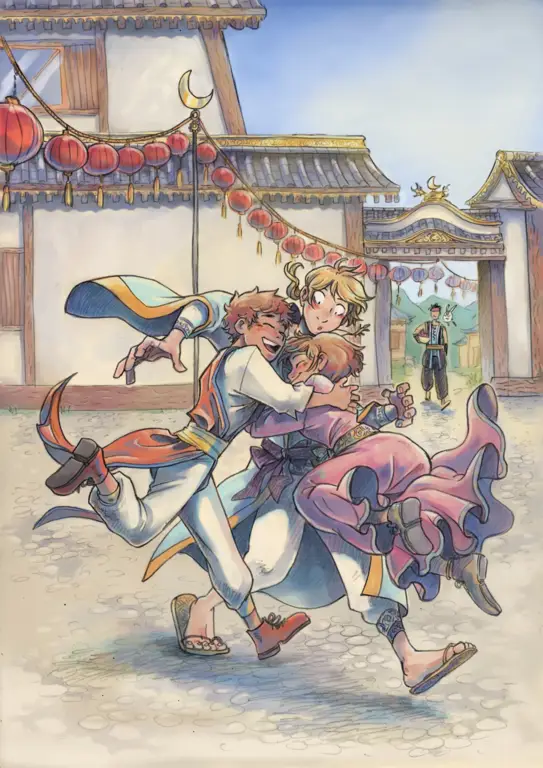 Ilustrasi utama anime Tsubasa Gambar ilustrasi kunci dari anime Tsubasa