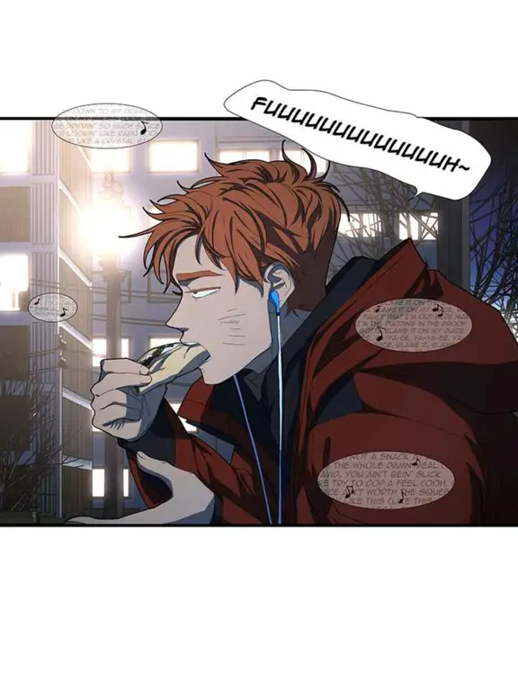 Menonton Anime di Ponsel Gambar seseorang menonton anime di ponsel
